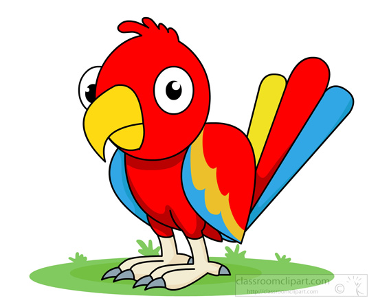 550x447 Parrot Clipart Animal Clipart Bird Clipart Red Blue Parrot Clipart