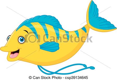 450x308 Vector Of Illustration Cute Fish Cartoon Eps Vector