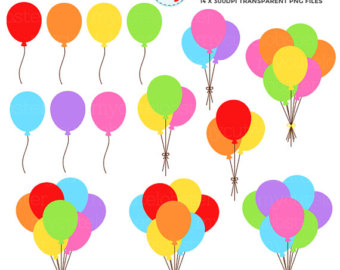 340x270 Birthday Party Clipart Set