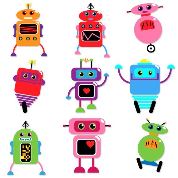 570x570 56 Best Clip Art (Robots) Images On Monsters, Robot