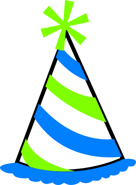 438x594 Party Hat Clip Art Green And Blue Party Hat Clip Art