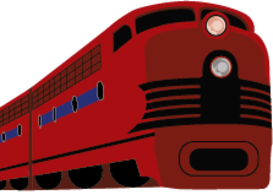 273x195 Red Train Clipart