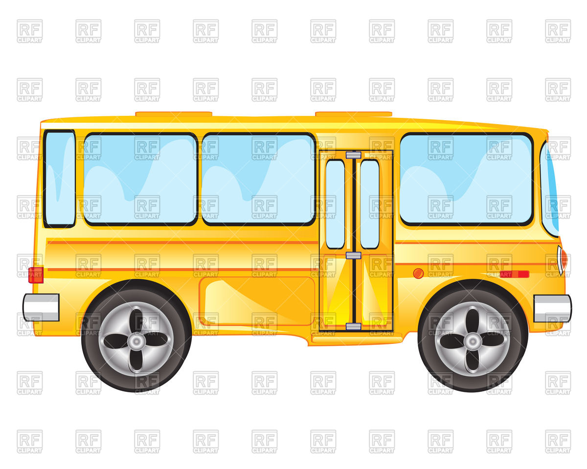 1200x960 Yellow Passenger Bus Royalty Free Vector Clip Art Image