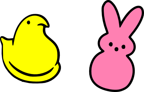 480x307 Easter Peeps Clip Art