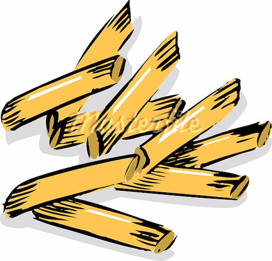 550x528 Penne Pasta Clipart