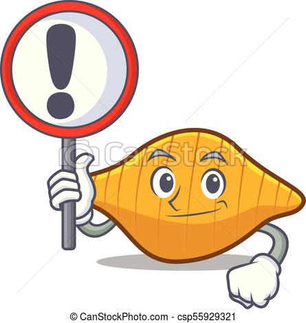 445x470 With Sign Conchiglie Pasta Character Cartoon Vector Vector
