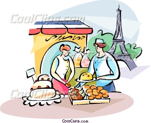 300x245 Pastry Chef And The Eiffel Vector Clip Art