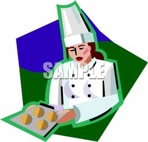 300x289 Art Image A Pastry Chef Making Cookies