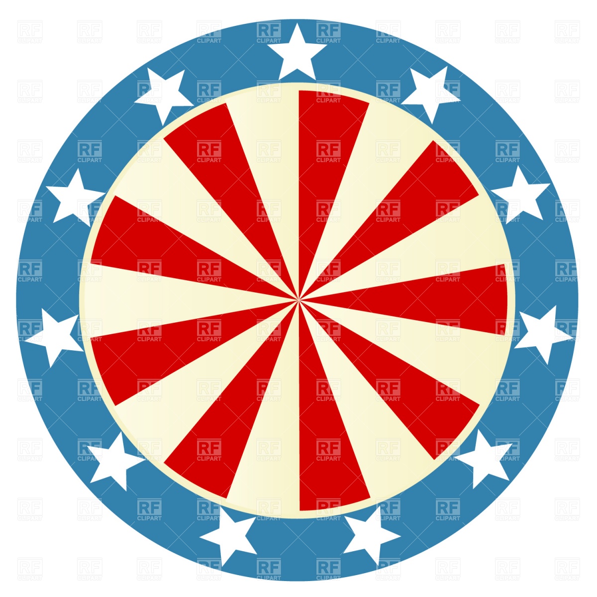 1200x1200 Patriotic Round Badge Vector Image Vector Artwork Of Design