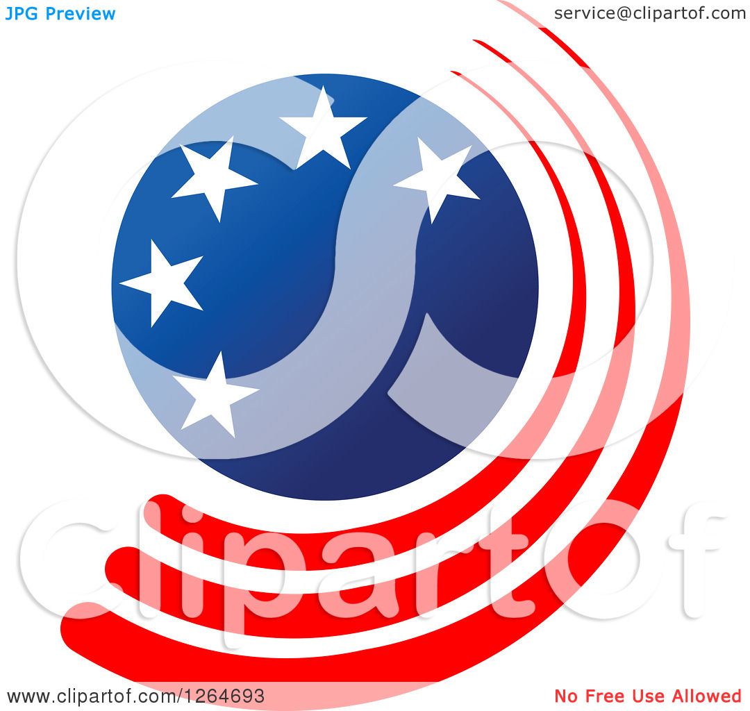 1080x1024 Clipart Of A Patriotic American Stars And Stripes Circle