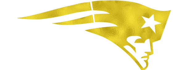 610x229 Patriots Light Gold Foil Clipart