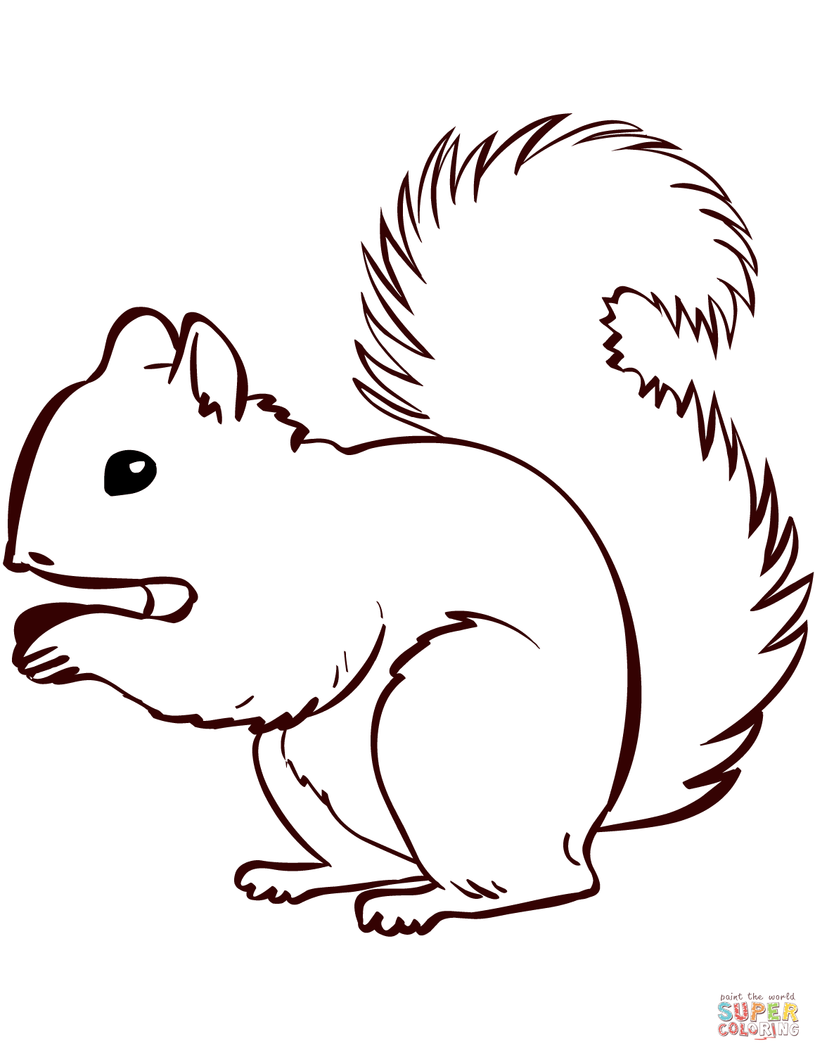 1159x1500 Security Printable Coloring Pages Of Squirrels Squirrel Page Free