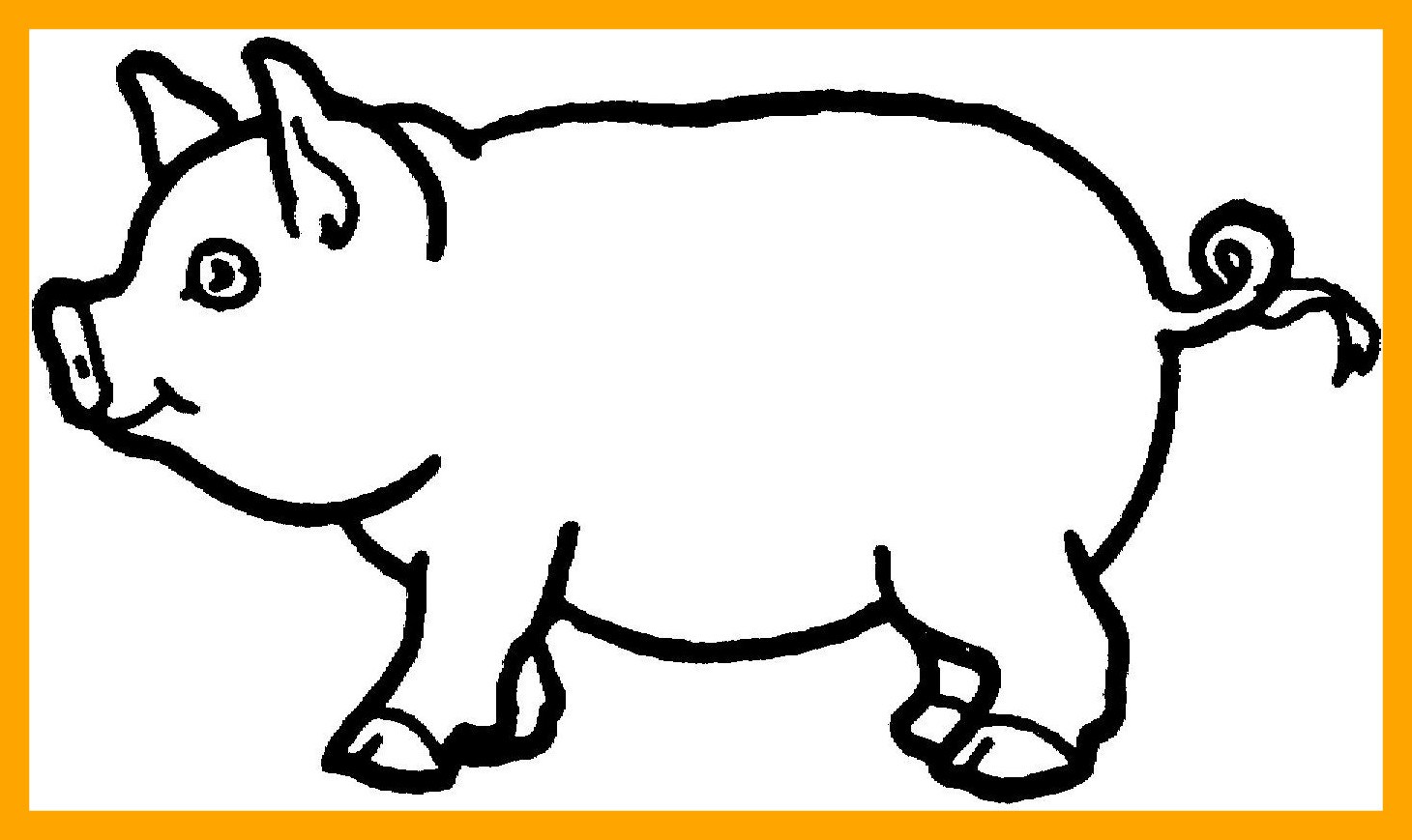 1460x869 Shocking Printable Pig Coloring Pages For Kids Animals Cute Stock