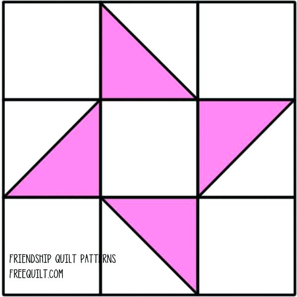 600x600 Printable Quilt Block Coloring Pages