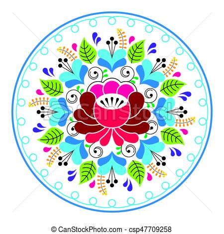 450x470 Russian Folk Art Pattern