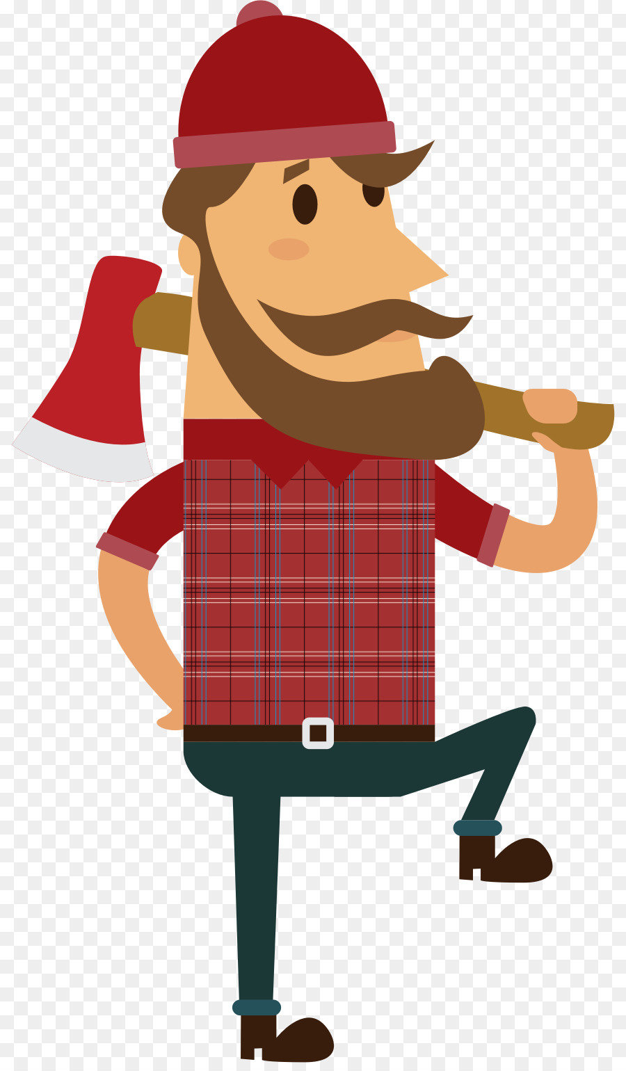 900x1540 Lumberjack Paul Bunyan Clip Art