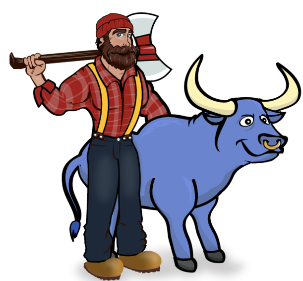 611x566 Paul Bunyan Clipart
