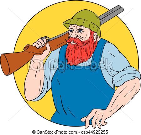 450x431 Paul Bunyan The Hunter Circle Drawing. Drawing Sketch Style
