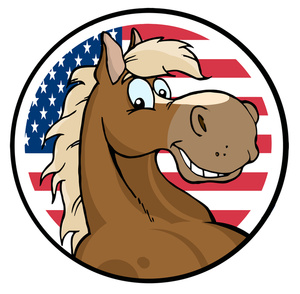 300x294 Patriotic Horse Clipart Amp Patriotic Horse Clip Art Images