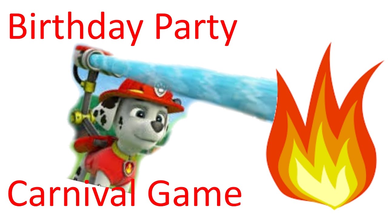 1280x720 How To Paw Patrol Birthday Party Carnival Game Bean Bag Fire