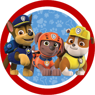 335x335 Paw Patrol In Red And Blue Free Printable Party Kit. Party (Paw