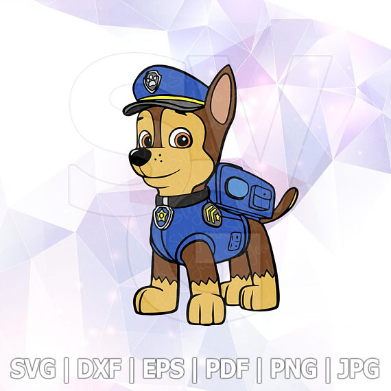 570x570 Svg Dxf Paw Patrol Chase Layered Cut Files Cricut Designs