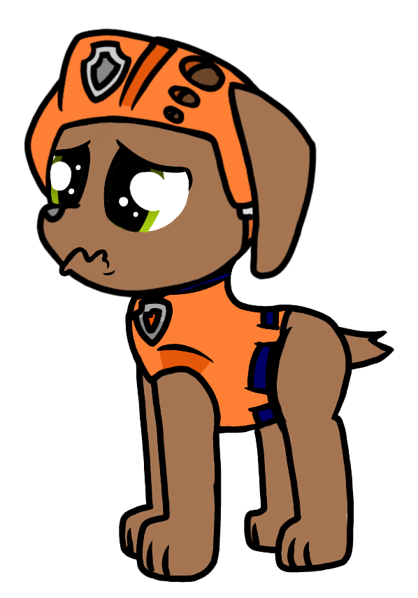 598x854 Paw Patrol Zuma (Sad) By Rainboweevee Da
