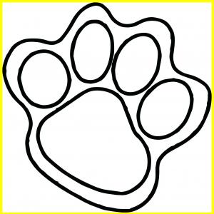 300x300 Wildcat Paw Print Clip Art Free Paw Print Trail Clipart Kid