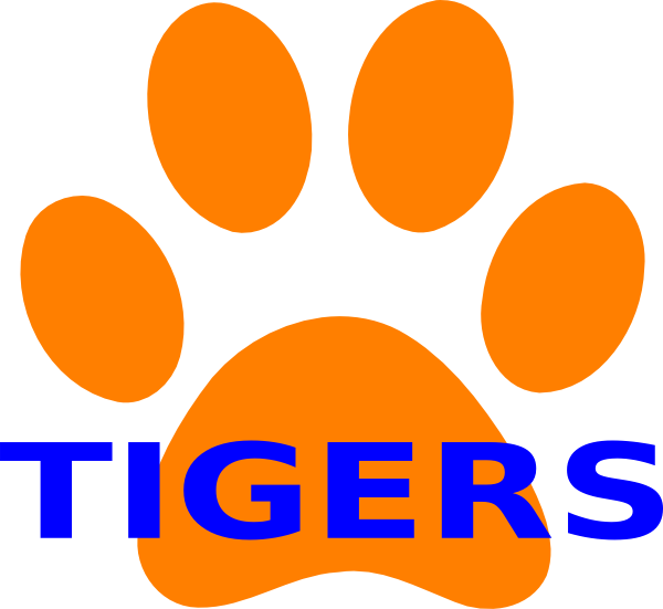 600x551 Tiger Paw Clipart Orange Paw Print Tigers 2 Clip Art