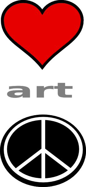 276x596 Love Art Peace Clip Art
