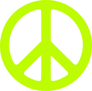 298x294 Neon Green Peace Sign Clip Art Clipart Panda