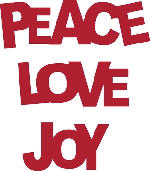 308x350 Christmas Peace Love Clip Art Free Geographics Clipart