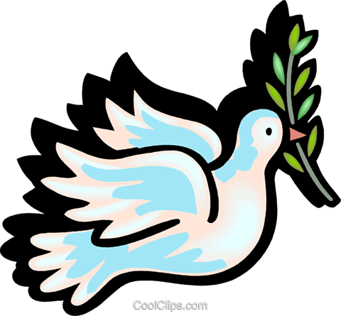 480x445 Dove Of Peace Royalty Free Vector Clip Art Illustration Vc102217