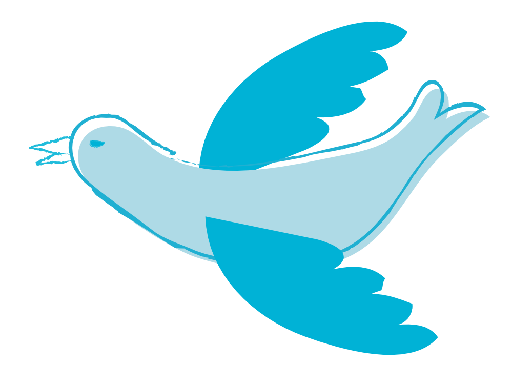 999x749 Clip Art Peace Dove Blue Scalable Vector