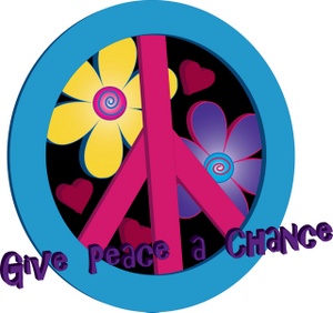 300x282 Peace Sign Clipart Image