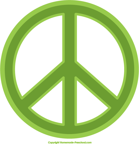 572x593 Free Peace Sign Clipart