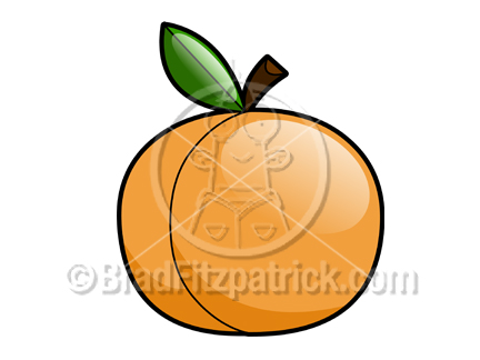 432x324 Cartoon Peach Clipart Picture Royalty Free Peach Clip Art Licensing.