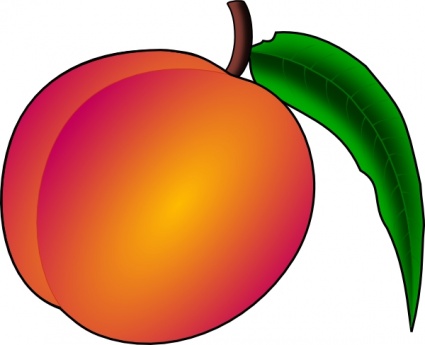 425x345 Coredump Peach Clip Art Vector Clipart Panda