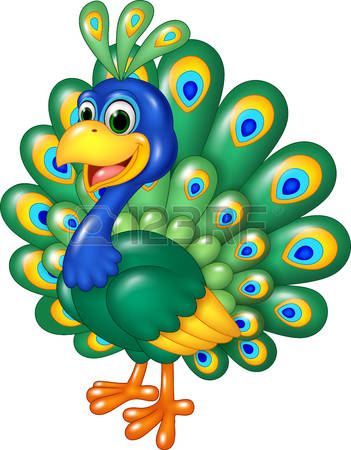 351x450 Peacock Clipart Cartoon
