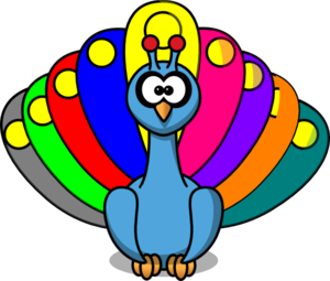 300x255 Peacock Clip Art