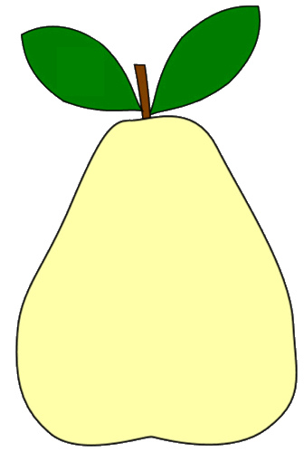 336x500 Pear Clipart Sketch, Lge 13 Cm This Clipart Drawing Has