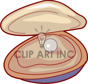 300x287 Clam With A Pearl Inside Clipart Panda