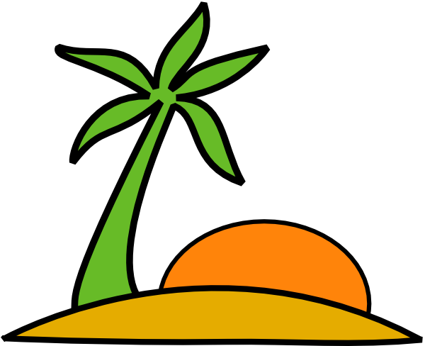 600x488 Island Clip Art