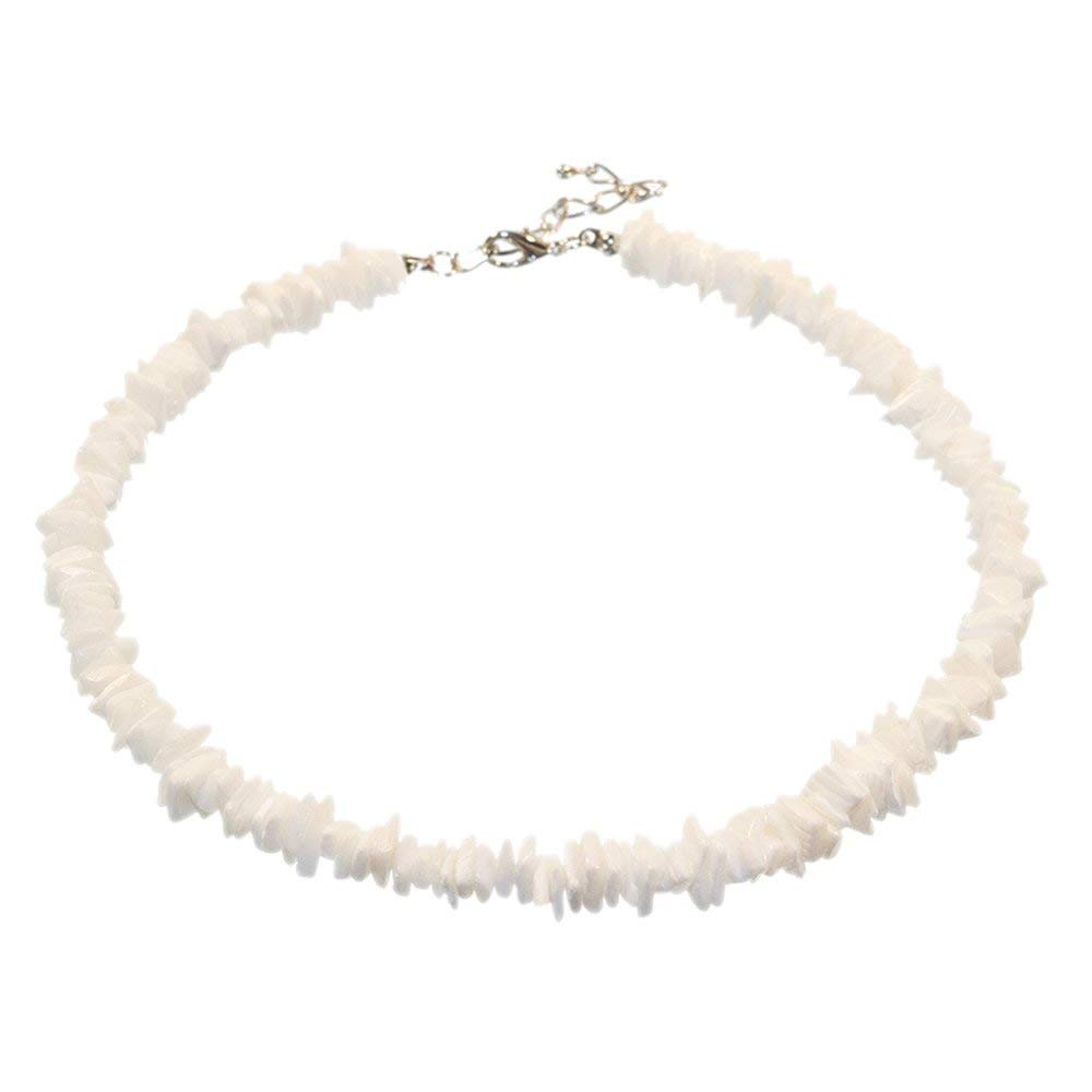 1000x1000 Hawaiian 10mm White Square Cut Puka Shell Necklace With Lobster
