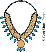 159x179 Turquoise Pearl Necklace Clip Art Vector