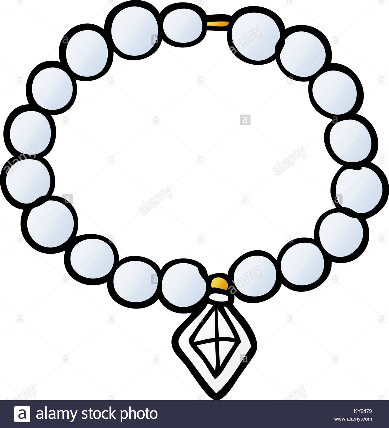 1264x1390 Cartoon Pearl Necklace Stock Vector Art Amp Illustration, Vector