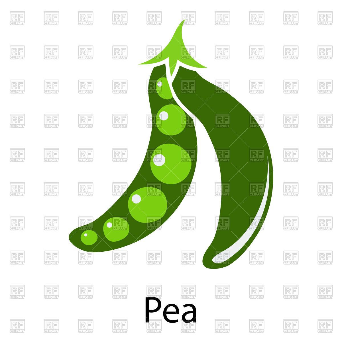 1200x1200 Peas Royalty Free Vector Clip Art Image