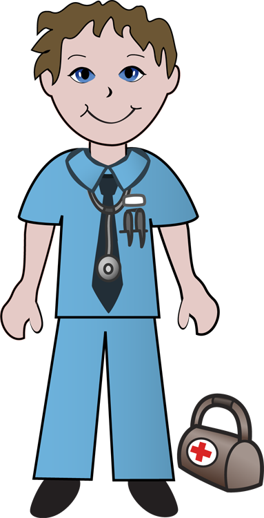 383x750 Free Clip Art Of Doctors Nurses Medical Field, Clip Art