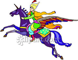 300x231 Man With A Turban Riding A Pegasus
