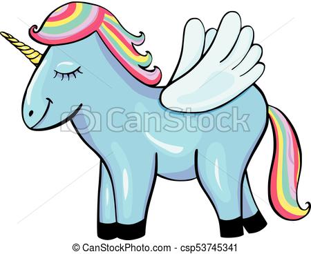 450x368 Pegasus Cartoon Icon Isolated On White Background Eps Vector